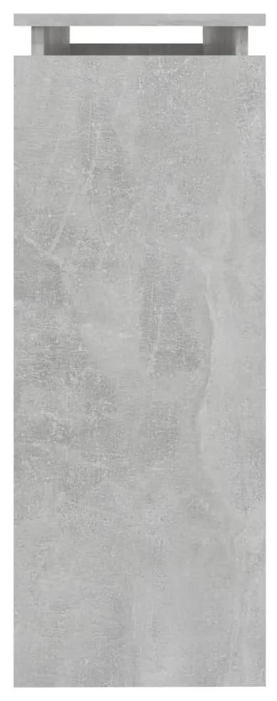 Tavolo consolle grigio cemento 102x30x80 cm in truciolato