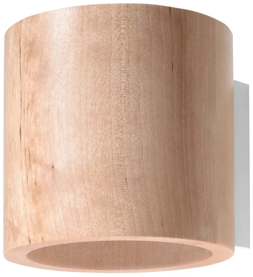 Lampada da parete in legno Roda - Sollux