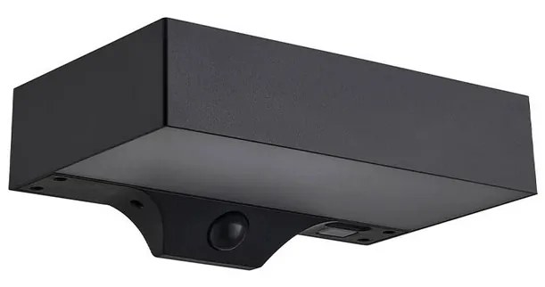 Monay Square Solar All'aperto Applique da Parete IP44 Nero - Nordlux