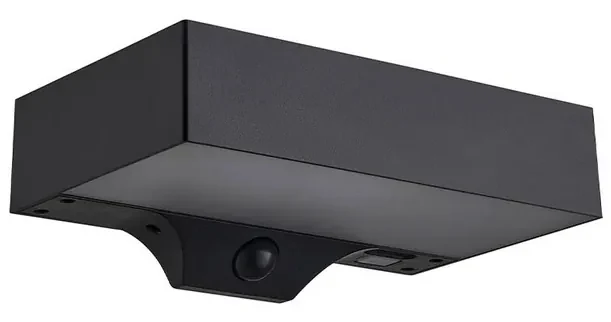 Monay Square Solar All'aperto Applique da Parete IP44 Nero - Nordlux