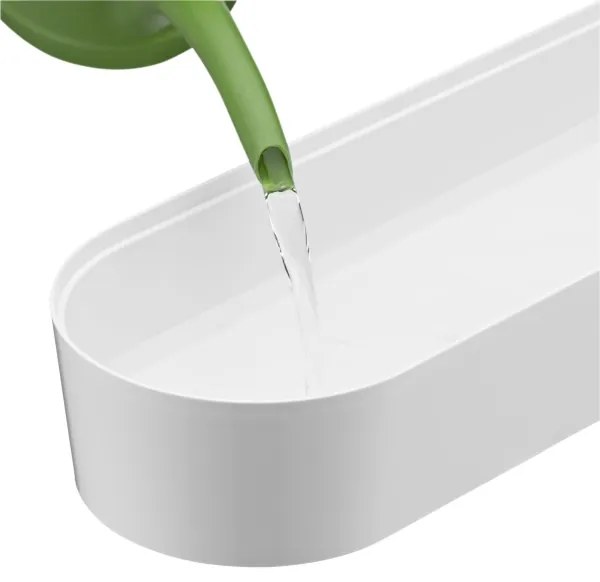 WMF - Vaso per erbe aromatiche autoinnaffiante 3pz GOURMET bianco/acciaio inossidabile