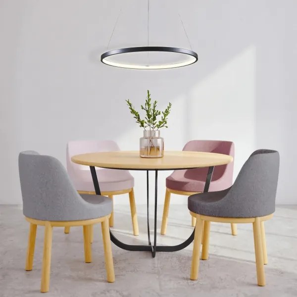 Lampadario LED a sospensione con filo LEA LED/20W/230V 4000K diametro 50 cm nero