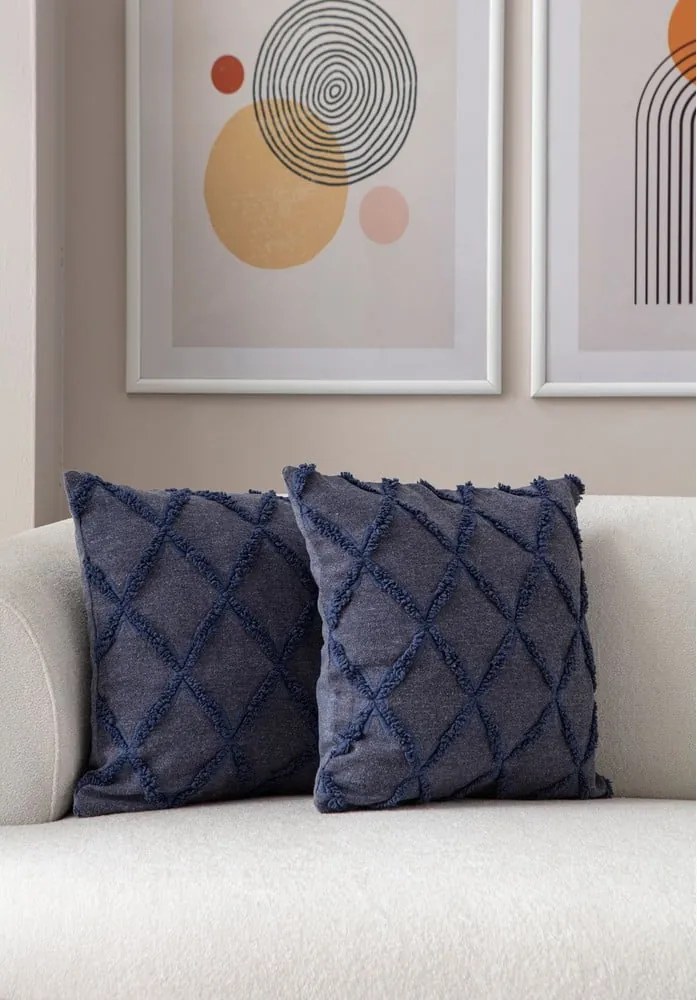 Federe decorative in set 2 pz 43x43 cm Tuffet – Mioli Decor