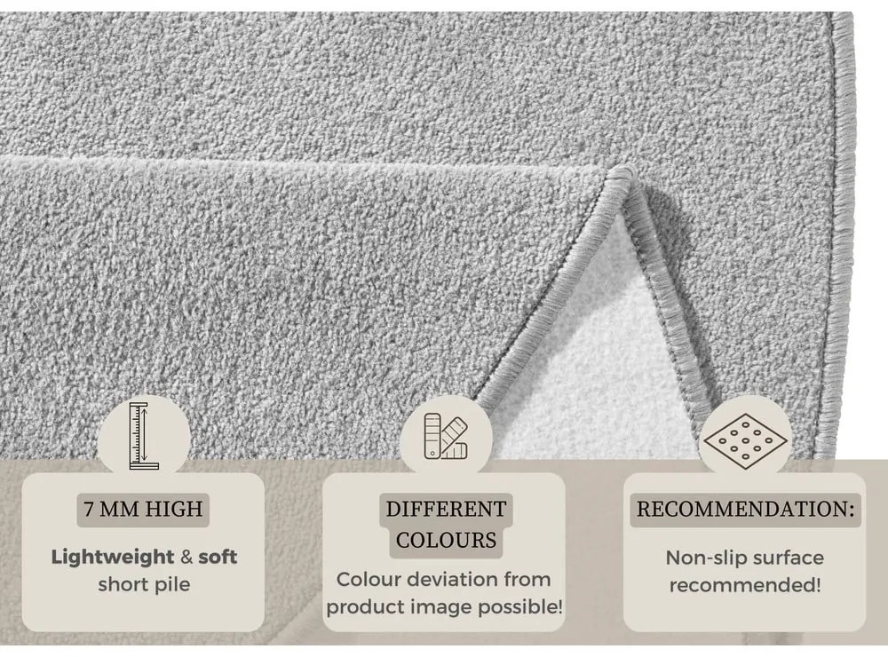 Tappeto rotondo grigio chiaro ø 133 cm Fancy - Hanse Home