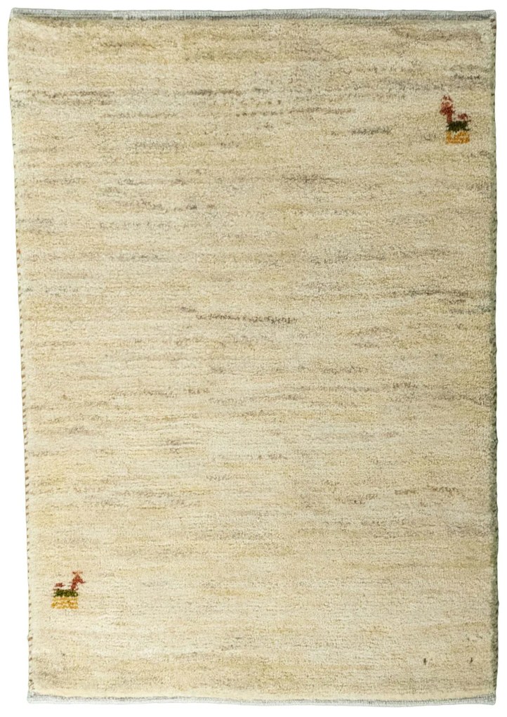 Gabbeh Tappeto persiano 90 x 60 Beige (Iran) Annodato A Mano