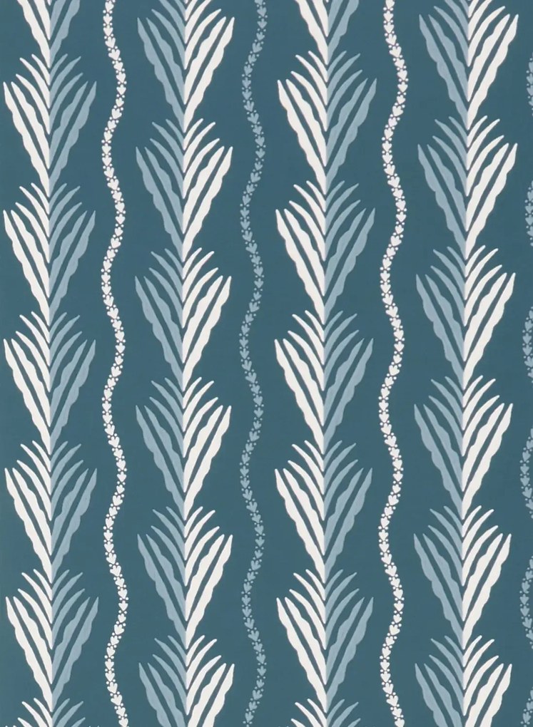 Nina Campbell Tapete Meridor - Indigo/ Blue