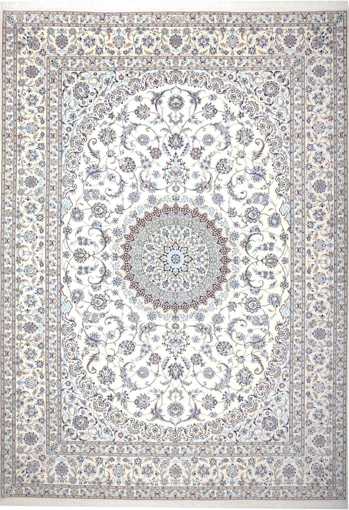 Nain Tappeto persiano 350 x 250 Beige (Iran) Annodato A Mano