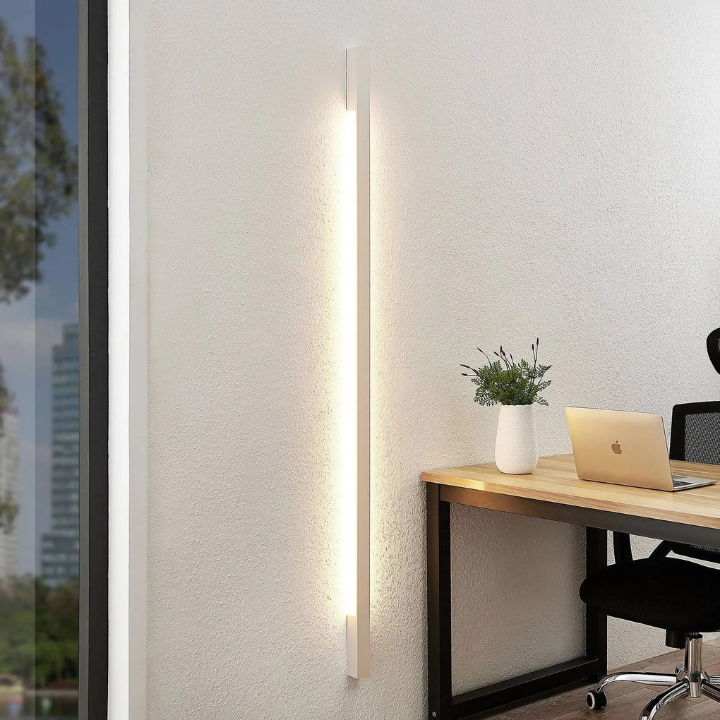 Applique da parete a LED Ivano Arcchio, Bianco / Opale, Corridoio, Alluminio, Moderno, Applique a LED