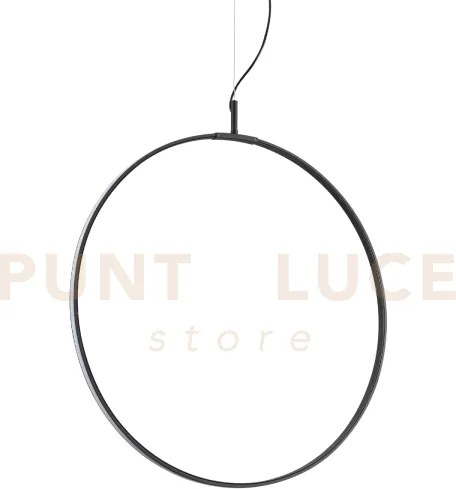 Circus sospensione in metallo nero led 3000k 33w  3550 lm d.60cm