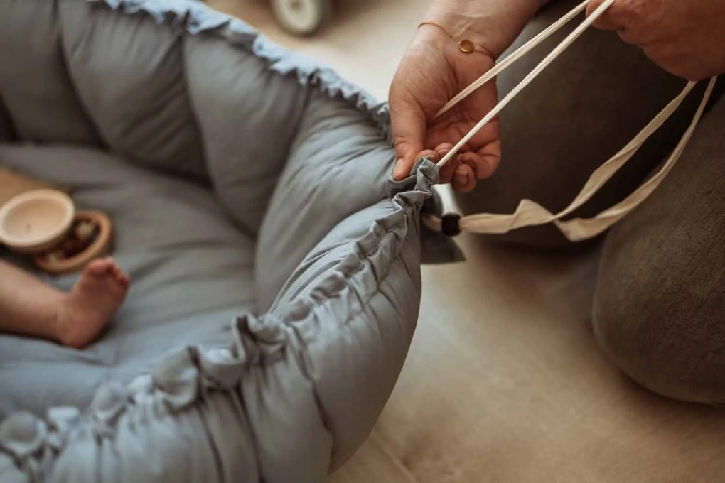 Play&Go Bloom nido per bambini Organic Dusty Blue