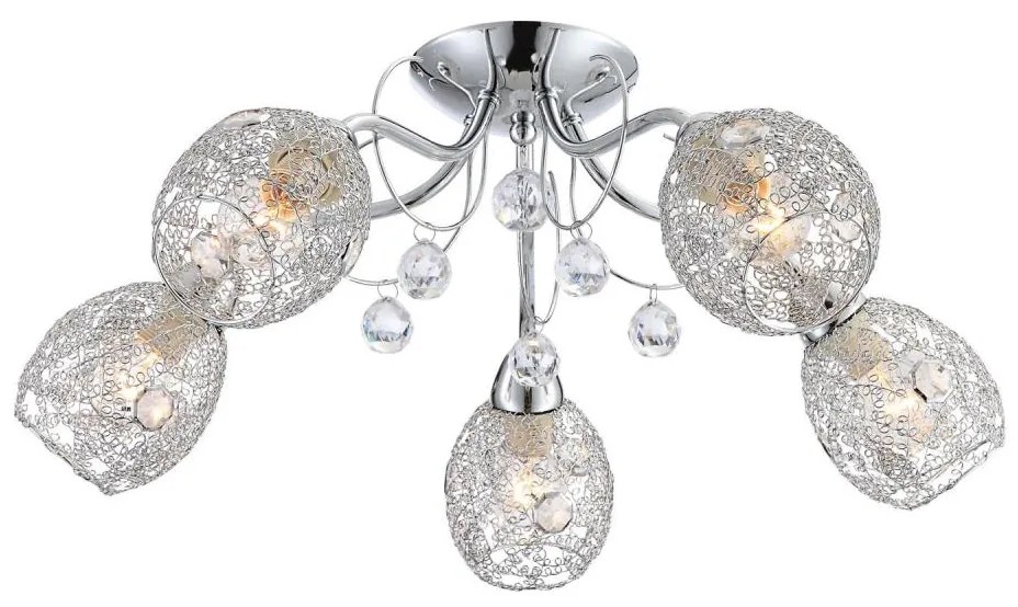 Globo 56689-5 - Lampadario a plafone KORDULA 5xE14/40W/230V