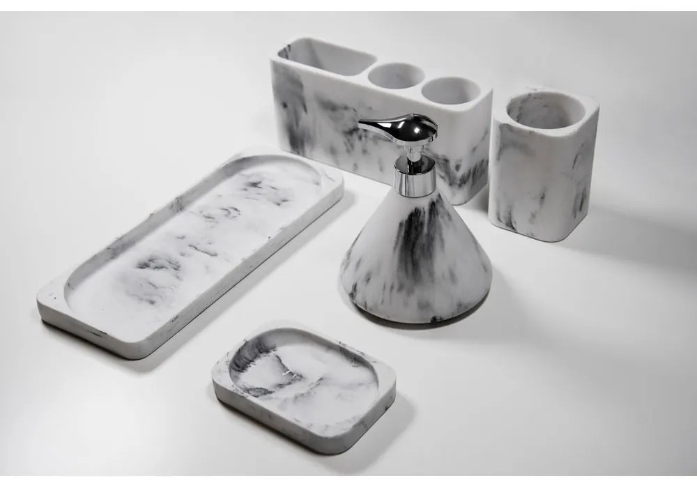 Organizzatore per spazzolini da denti bianco e grigio Desio - Wenko