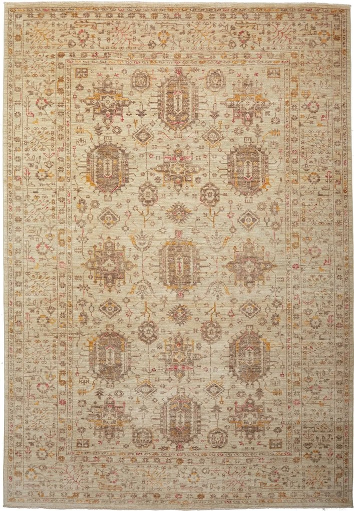 Samarkand Tappeto orientale 210 x 300 Beige (Pakistan) Annodato A Mano