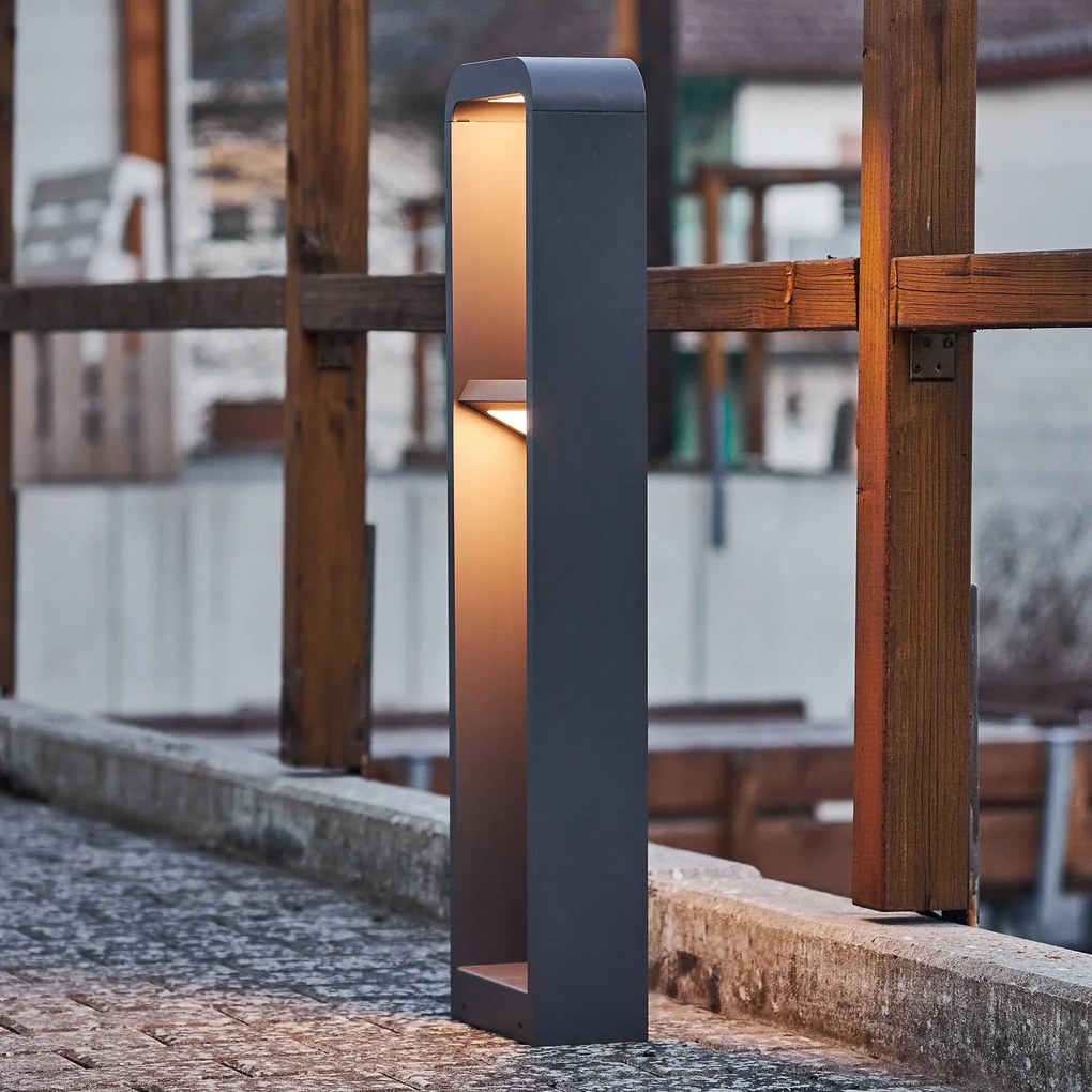 Lindby Darko lampione LED di alluminio 80 cm