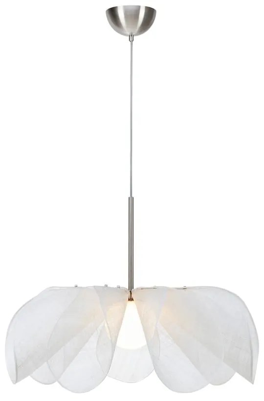Lampadario bianco con paralume in vetro ø 75 cm Styrka – Markslöjd