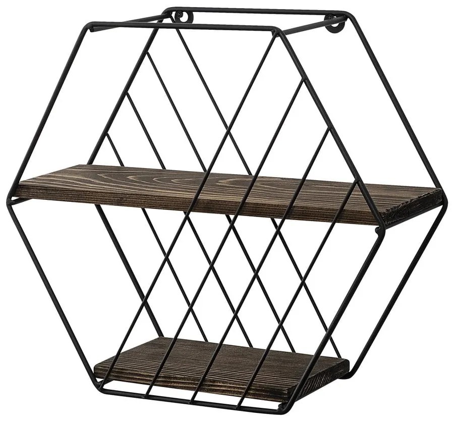 Scaffale a castello marrone in legno di abete rosso 44 cm Liliales - Kalune Design