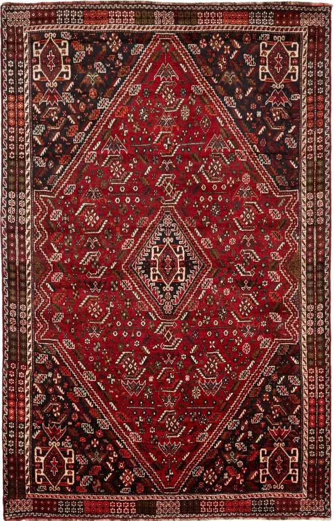 Gashghai Tappeto persiano 180 x 270 Rosso (Iran) Annodato A Mano