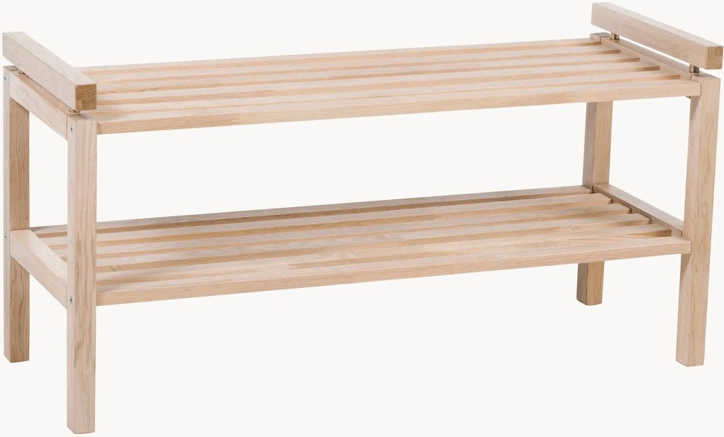 Scarpiera in legno di quercia Confetti