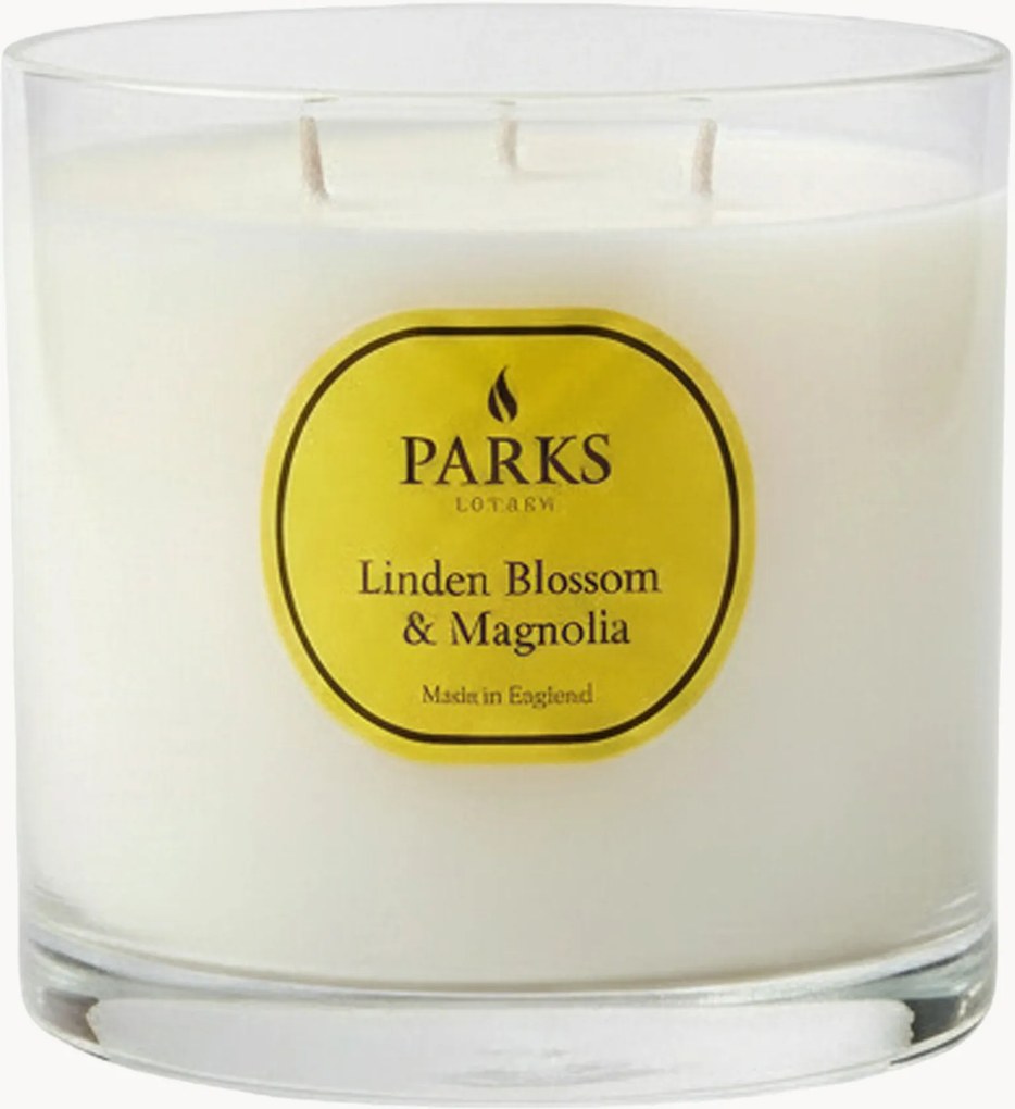 Candela profumata fatta a mano a tre stoppini Vintage Aromatherapy (fiore di tiglio, magnolia e muschio morbido)