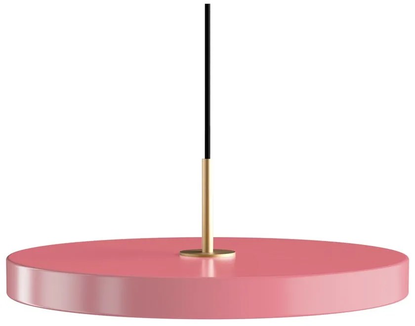 Lampada a sospensione LED rosa con paralume in metallo ø 43 cm Asteria Medium - UMAGE