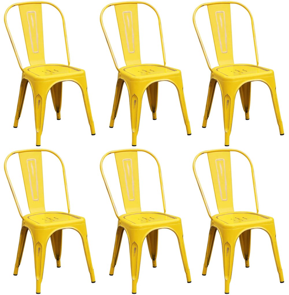 AGATHA - sedia industrial set da 6