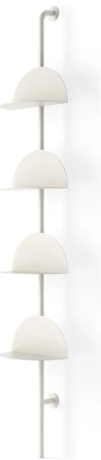 Sistema di scaffalatura componibile bianco opaco in metallo 27x203,5x35 cm Solis – Umbra