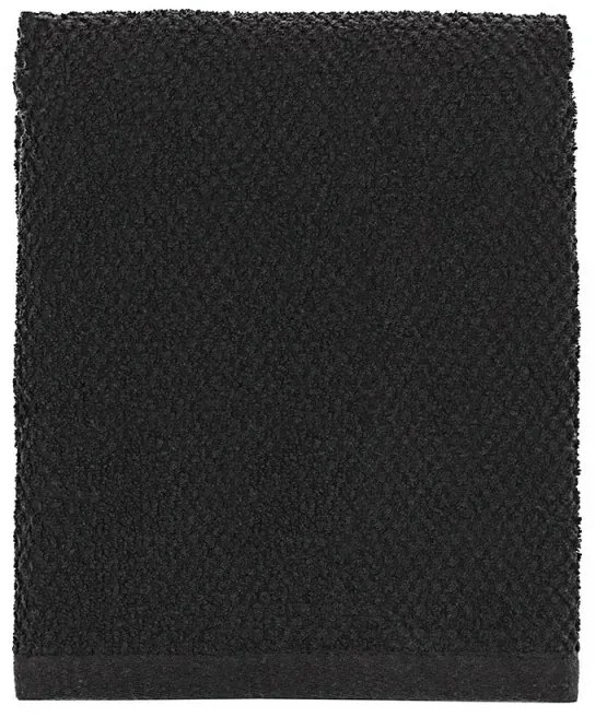 Asciugamani ospite per bagno 55x100 cm nero in cotone 100%