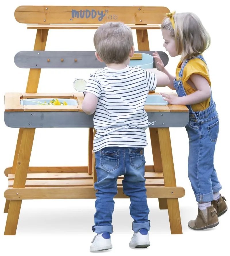 Cucina da esterno in legno - Muddy Lab