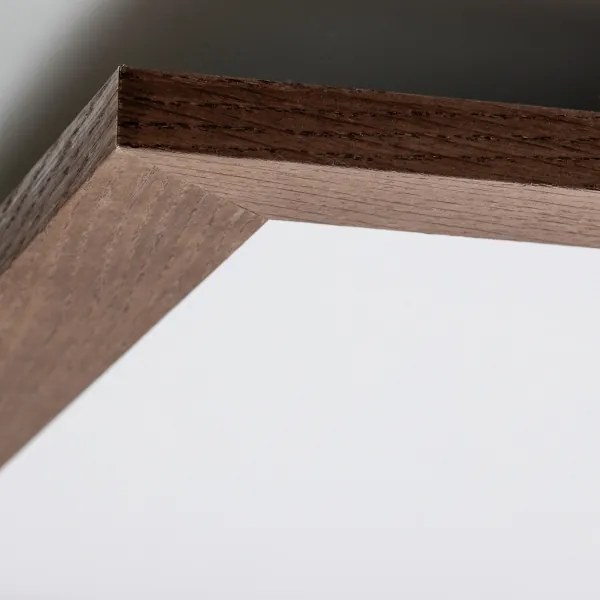 Brilagi - Plafoniera LED SLIMFRAME WOOD LED/58W/230V 64x64 cm marrone scuro