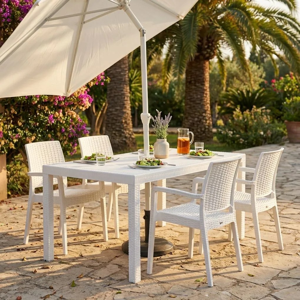 CALIGOLA - tavolo da giardino in wicker