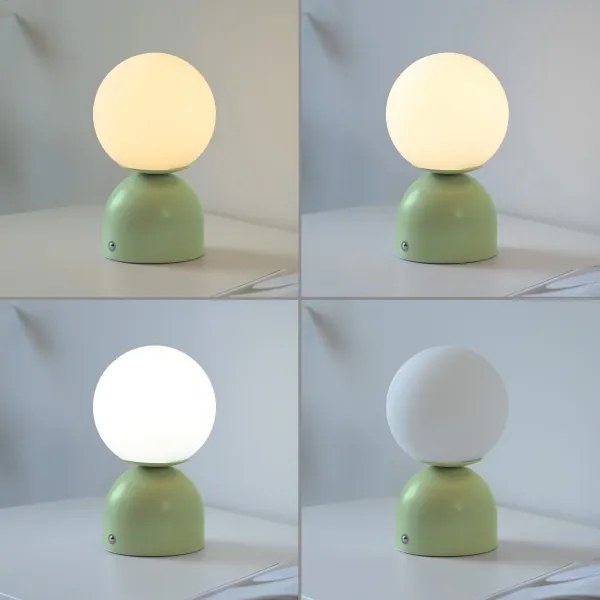 Schöner Wohnen 19218-43 - Lampada da tavolo LED dimmerabile RUDI LED/1,2W/5V verde