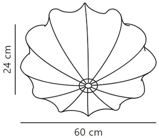 Nordlux - Plafoniera AERON 3xE27/25W/230V diametro 60 cm