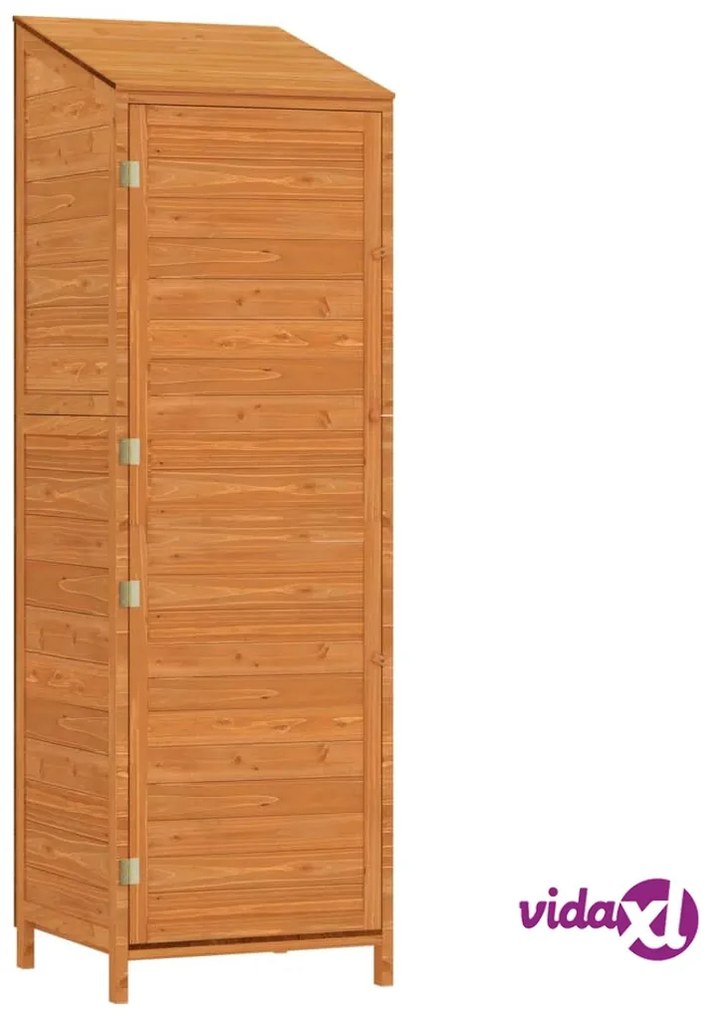 vidaXL Capanno da Giardino Marrone 55x52x174,5 cm Legno Massello Abete