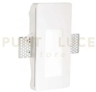 Walky incasso in gesso bianco led smd 1 w 55 lm 3000 k 8,1cm