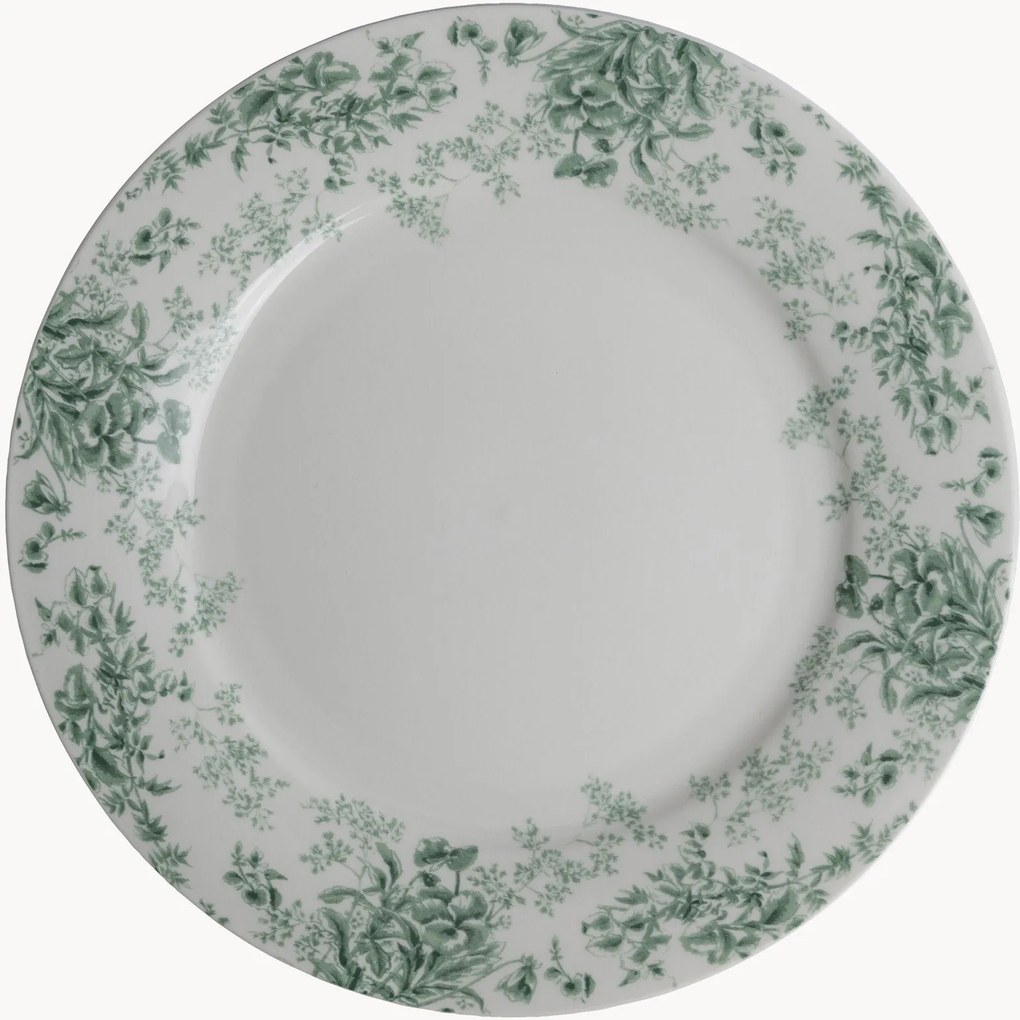 Set di 4 piatti piani in porcellana Thurston Bloom