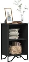 Libreria Nera 50x31x74,5 cm in Legno Multistrato 848599