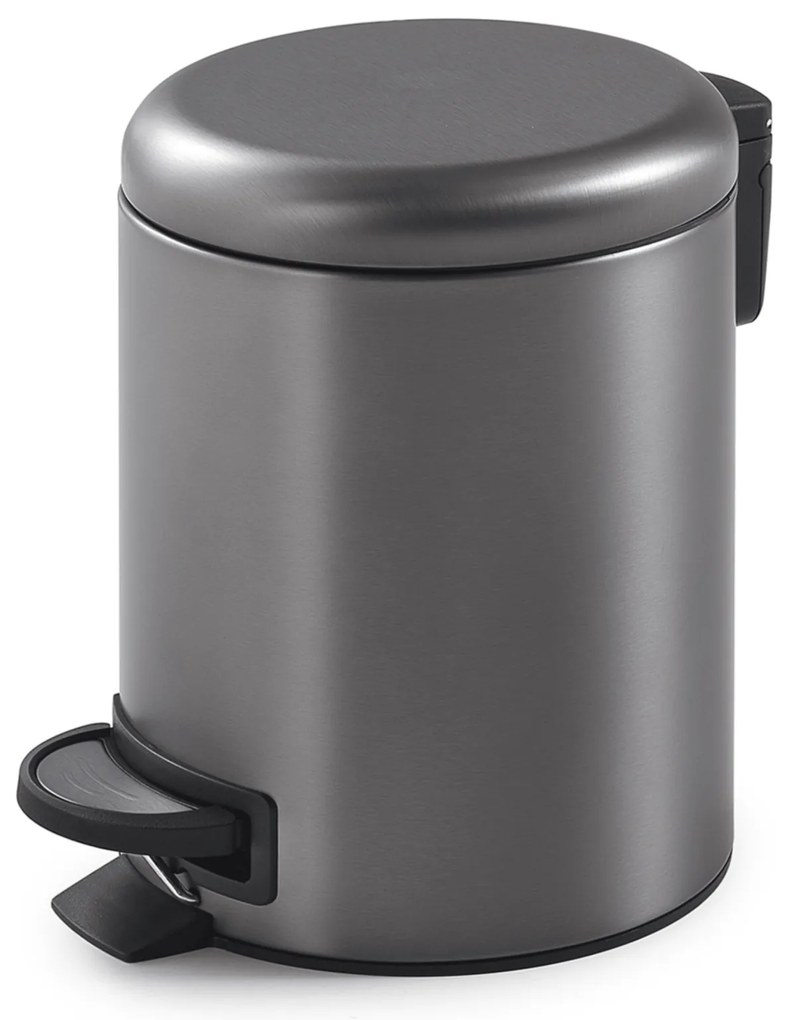 Pattumiera Bagno Con Pedale 3 Lt Gedy "Potty" Gun Metal
