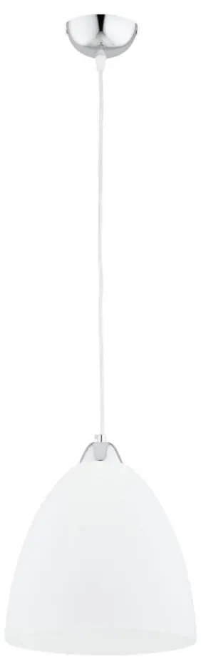 Lampadario a sospensione con filo LERA 1xE27/15W/230V cromo lucido