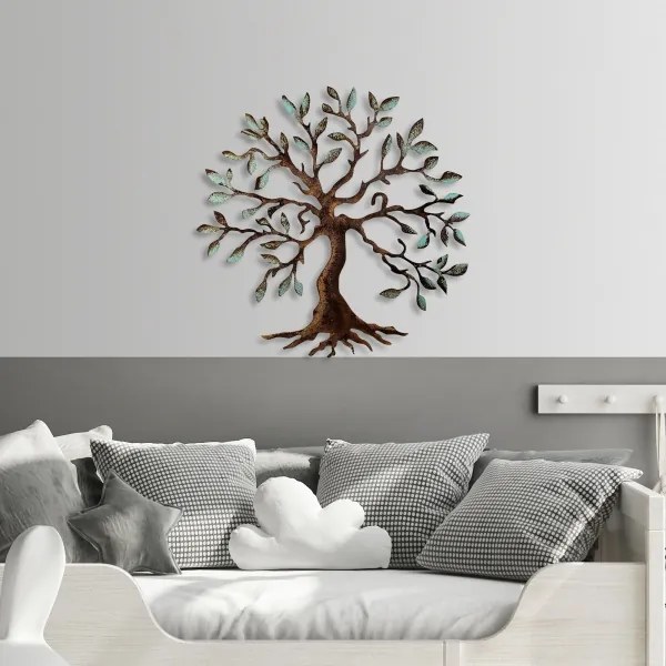 Decorazione da muro 60x60 cm albero metallo