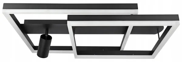 Plafoniera LED LED/38W/230V + 1xGU10/30W nera