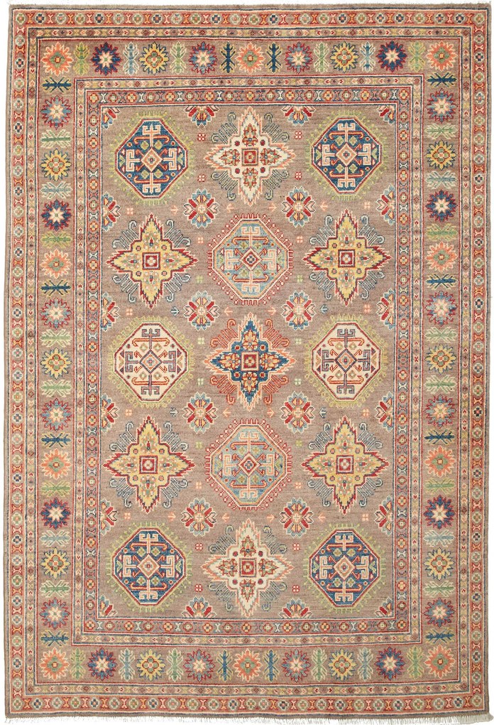Kazak Tappeto 220 x 150 (Afghanistan) Annodato A Mano