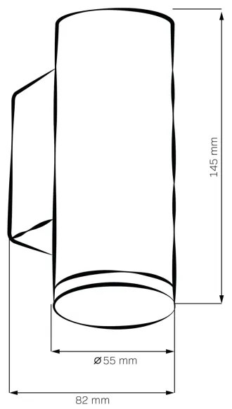 LED RGBW dimmerabile lampada da parete per bagno TURYN 1xGU10/6W/230V IP44 bianca