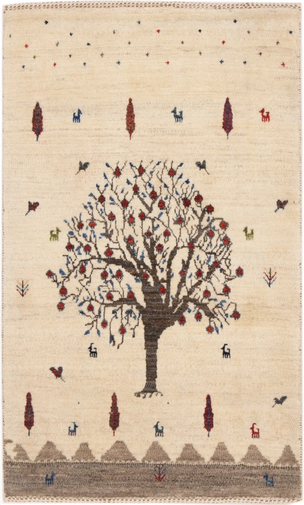 Loribaft Tappeto persiano 70 x 110 Beige (Iran) Annodato A Mano