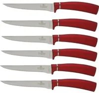 Set 6 coltelli da bistecca con manico burgundy Berlinger Haus