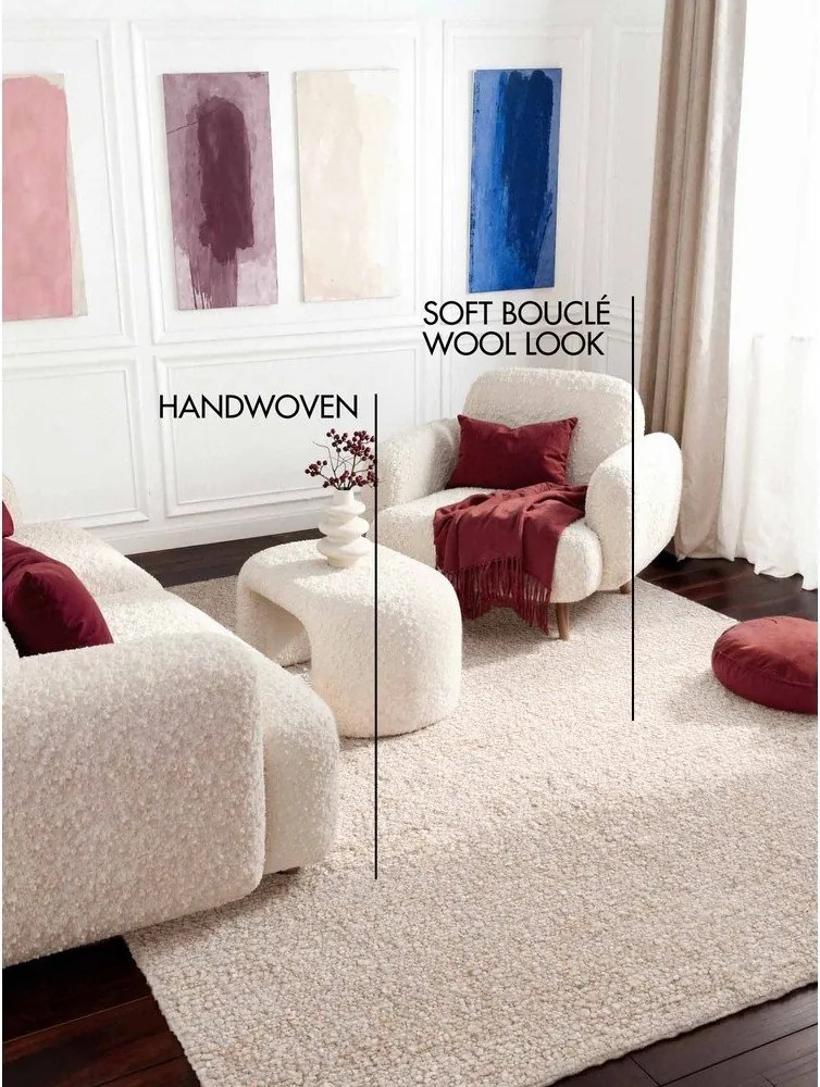 Tappeto color crema tessuto a mano 160x230 cm Notting Hill Portobello – Ted Baker