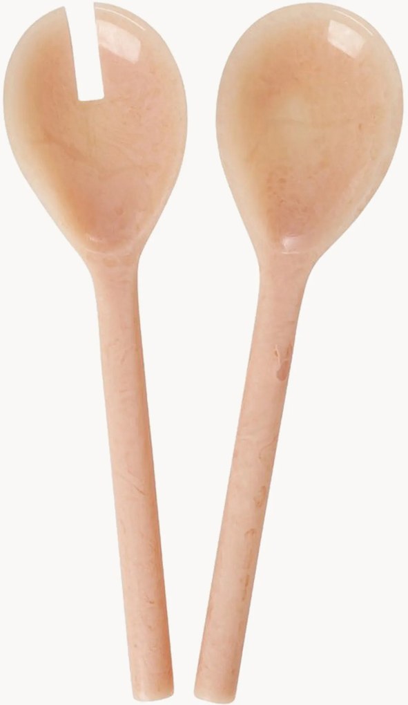 Set di 2 posate da insalata Soft Pink