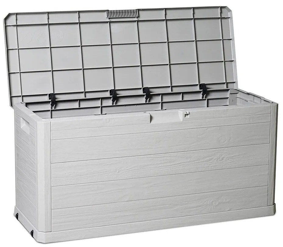 Contenitore da giardino grigio chiaro in plastica Woodys – Toomax