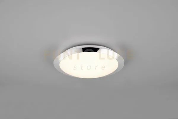 Umberto h2o plafoniera led 12w 1160lm, 3000k bordo cromo ip44 d. 29cm