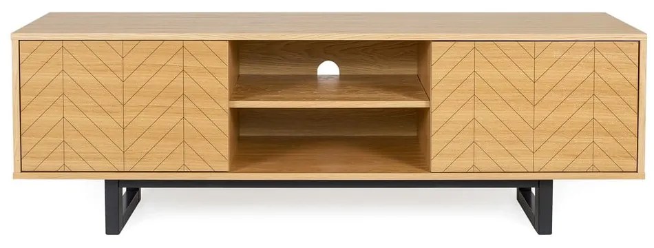 Tavolo TV in rovere Camden Herringbone - Woodman