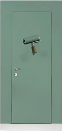 Porta Filo Muro A Battente Da Tinteggiare 70x210 Cm Reversibile